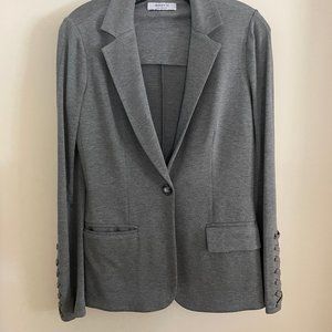 Bailey 44 grey blazer with braided detail on sleeve